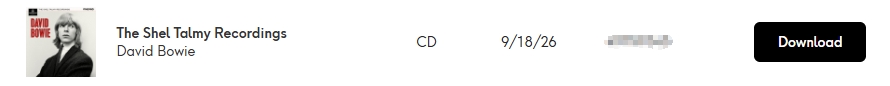 图片[2]-David Bowie – The Shel Talmy Recordings【44.1kHz／16bit】英国区-OppsUpro音乐帝国